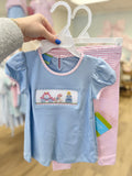 Velani Classic Knit Smocked Princess Legging Set