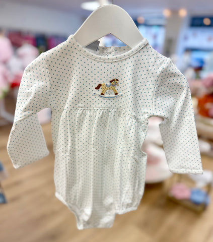 Squiggles by Charlie Blue Dot Rocking Horse Bubble