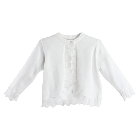 Petit Ami White Bolero Sweater