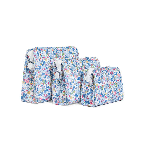 TRVL Bridgehampton Floral Roadie Zip Pouch- Multiple Sizes