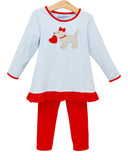Trotter Street Puppy Love Girls Legging Set