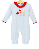 Trotter Street Puppy Love Girls Long Romper