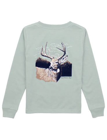 Properly Tied Sage Buck Long Sleeve Tee