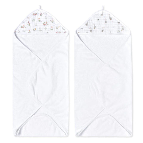 Aden + Anais Country Floral 2-Pack Hooded Towels