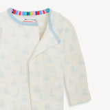 Magnetic Me Blue Tiny Tides Organic Cotton Footie