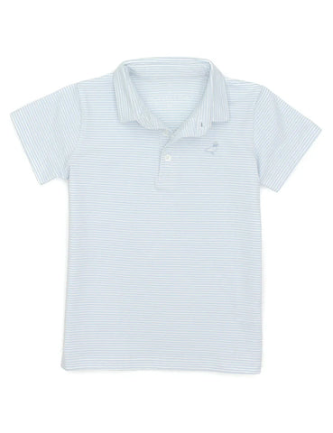Properly Tied Powder Blue Stripe Polo