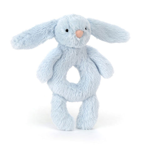 Jellycat Blue Bashful Bunny Ring Rattle