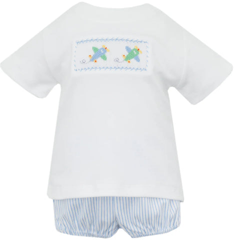 Petit Bebe Knit Airplane Set