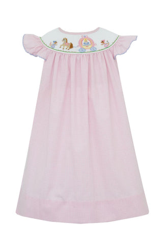 Anavini Smocked Cinderella Bishop Dress