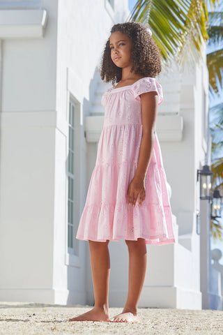Little English Pink Eyelet Wilder Dress