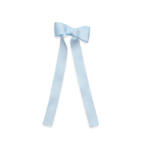 Eva's House Grosgrain Long Tail Bow- Light Blue