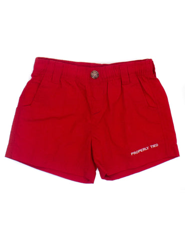 Properly Tied Red Mallard Shorts