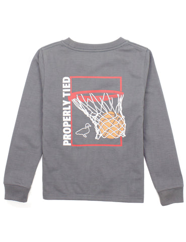 Properly Tied Grey Swoosh Tee