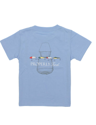 Properly Tied Light Blue Vintage Lures Tee