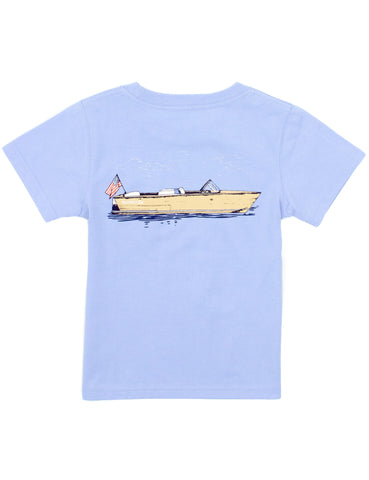 Properly Tied Light Blue Boating Tradition Tee