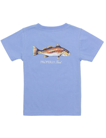 Properly Tied Light Blue Redfish Tee