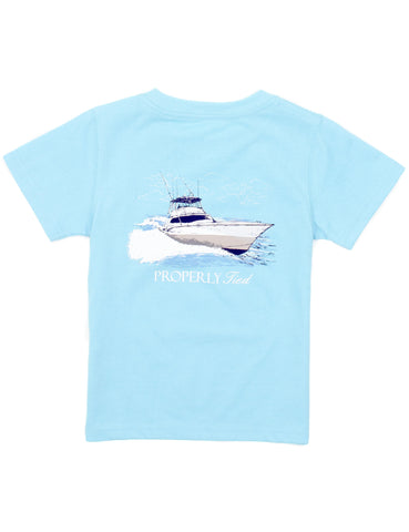 Properly Tied Aqua Deep Sea Tee