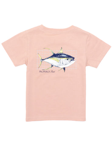 Properly Tied Peach Tuna Tee