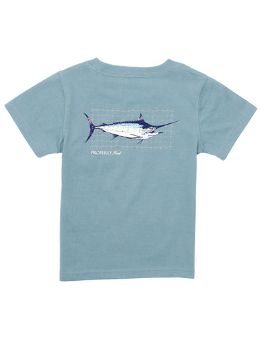 Properly Tied Steel Blue Swordfish Tee