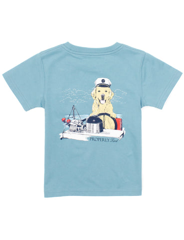 Properly Tied Coastal Sky Golden Captain Tee