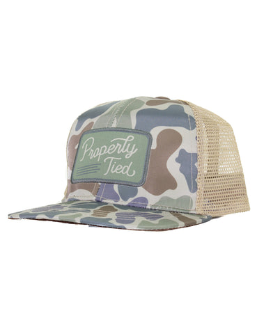 Properly Tied Vintage Camo Trucker Hat