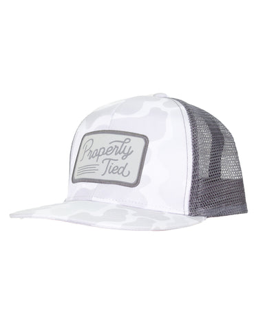 Properly Tied Polar Camo Sportsman Trucker Hat