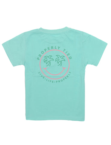 Properly Tied Seafoam Smiley Tee