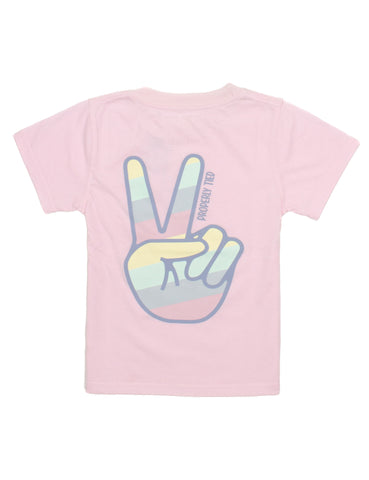 Properly Tied Rose Peace Sign Tee
