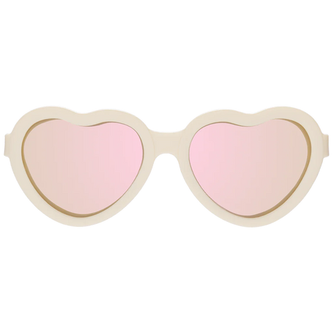 Babiators Polarized Heart Sunglasses-  Sweet Cream Pink