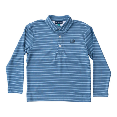 Prodoh Bluefin Powder Blue Stripe Performance Polo