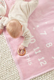 Chappy Wrap Milestone Mini Blush Blanket