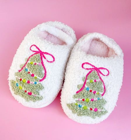 Christmas Tree Slippers- Kids