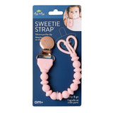 Sweetie Strap™ Silicone One-Piece Pacifier Clips (Pink & Blue)