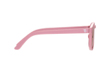 Pretty in Pink Polarized Keyhole Sunglasses w/ Mirrored Lens