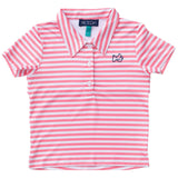 Prodoh GIRLS Coral Stripe Polo Sz 8