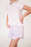 Set Fashions Pink Buffalo Check & Lavender Bridget Basic Tee