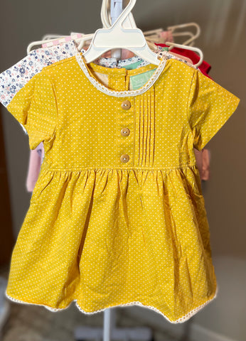 Sage & Lily Mustard Dot Dress