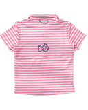 Prodoh GIRLS Coral Stripe Polo Sz 8