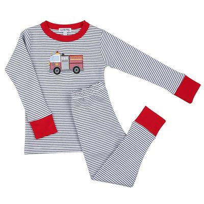 Magnolia Baby Hook & Ladder Long Pajamas 6/12m