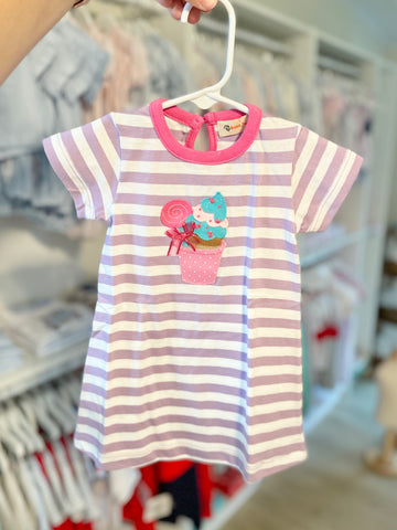 Luigi Ice Cream Dress 6m, 9m