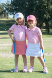 Prodoh GIRLS Coral Stripe Polo Sz 8