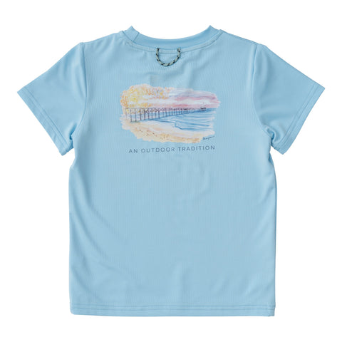 Prodoh Sky Blue Performance Fishing Tee- Short Sleeve