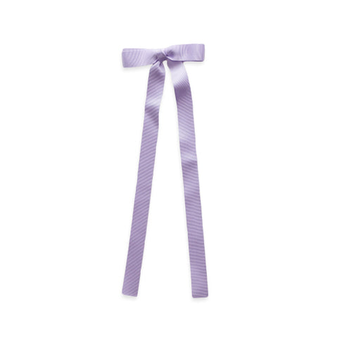 Eva's House Grosgrain Long Tail Bow- Lavender