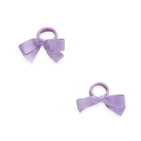 Eva's House Grosgrain Hair Tie Set- Lavender