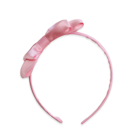 Eva's House Shirley Bow Headband- Light Pink