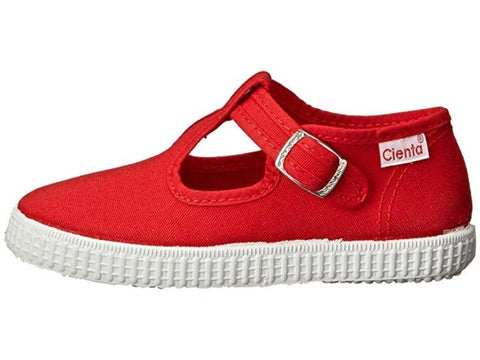 Cienta T Strap-Red