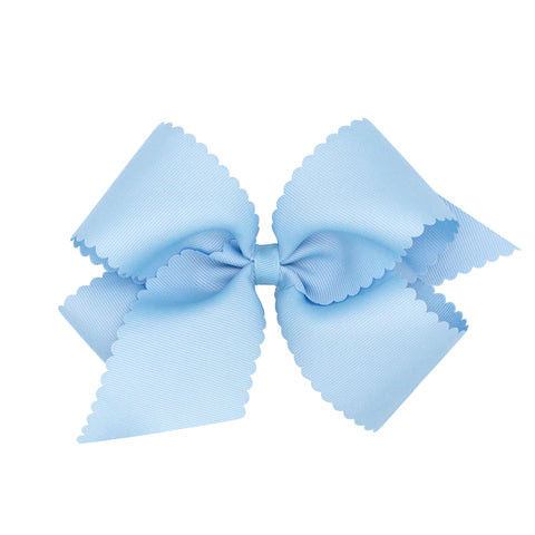 Wee Ones Scallop Bow-Medium (Multiple Colors)