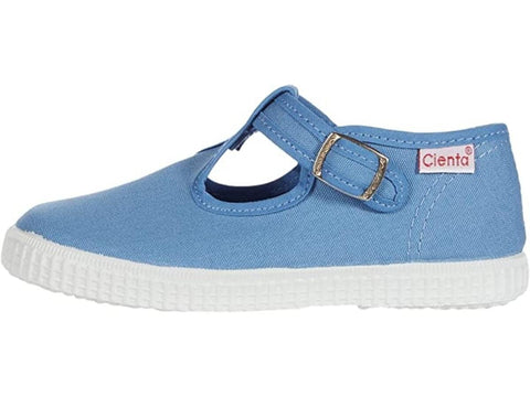 Cienta T Strap-French Blue