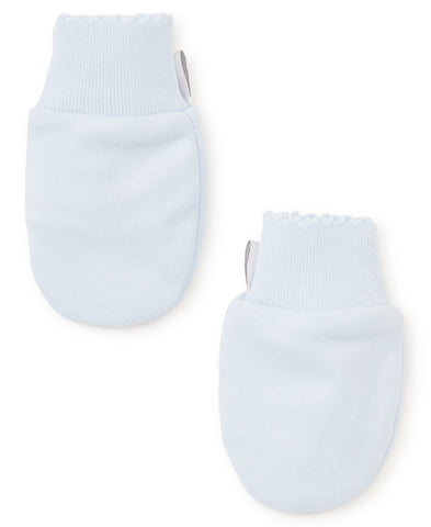 Kissy Kissy Pale Blue Scratch Mittens