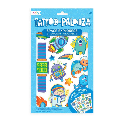 Tattoo Palooza Temporary Tattoo- Space Explorer